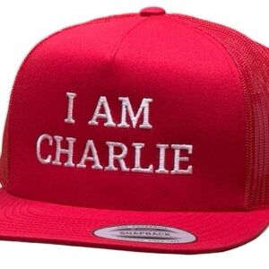 I Am Charlie Direct Embroidered Snapback Flat Bill Mesh Classic Trucker Hat Cap